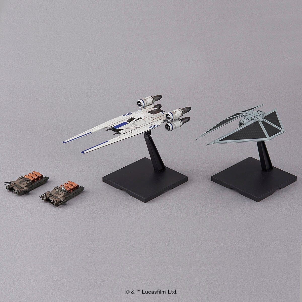 Rogue One A Star Wars Story U-Wing Fighter & TIE Striker 1/144 Scale Model Kit