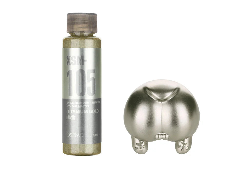 DSPIAE XSM-105 Water Based Pre-Mixed Paint TITANIUM GOLD 50ML