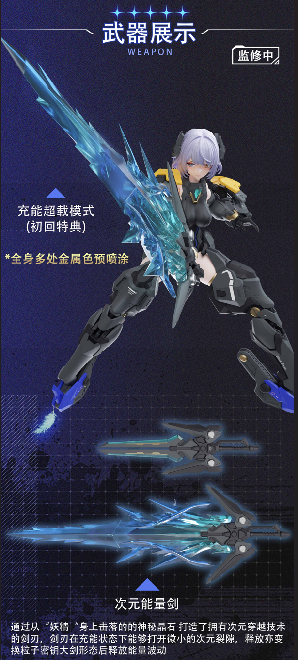 Mecha Angel Series Black Swan Elysia 1/12 Scale Model Kit