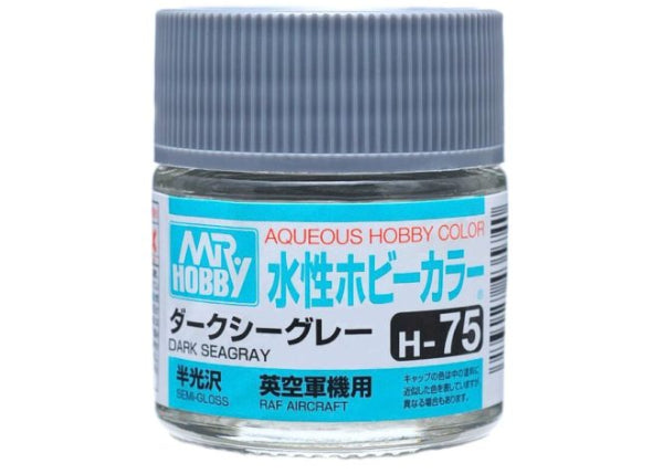 H75 Aqueous Color Semi-Gloss Dark Seagray 10ml Bottle