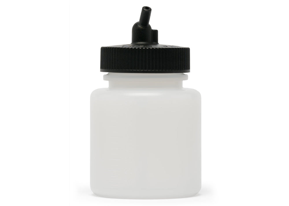 IWATA Big Mouth Airbrush Bottle 3 oz / 84 ml Jar With 38 mm Adaptor Cap
