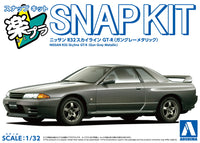 Aoshima 1/32 Snap Kit #14-GG Nissan R32 Skyline GT-R(Gunmetallic Gray)