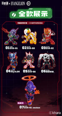 Rebuild of Evangelion Super Movable Assembly Box of 6 Random Figures