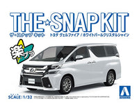 Aoshima 1/32 SNAP KIT #04-A Toyota VELLFIRE(WHITE PEARL CRYSTAL SHINE)