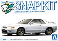 Aoshima 1/32 Snap Kit #14-CW Nissan R32 Skyline GT-R(Crystal White)
