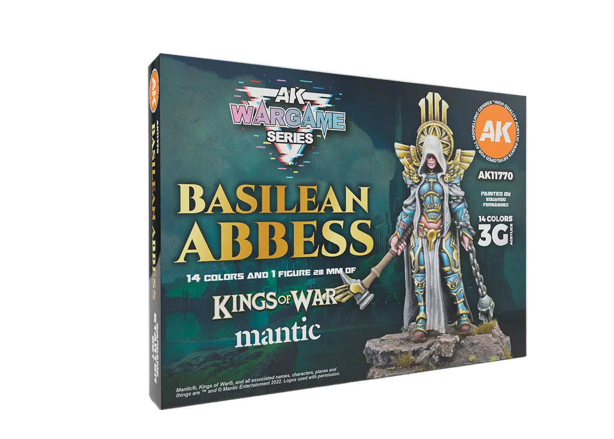 AK Interactive Wargame Series Signature Starter - Basilean Abbess (14 Colors & 1 Figure)