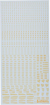 HiQ Parts 1/100 RB01 Caution Decal One Color Orange (1pc)
