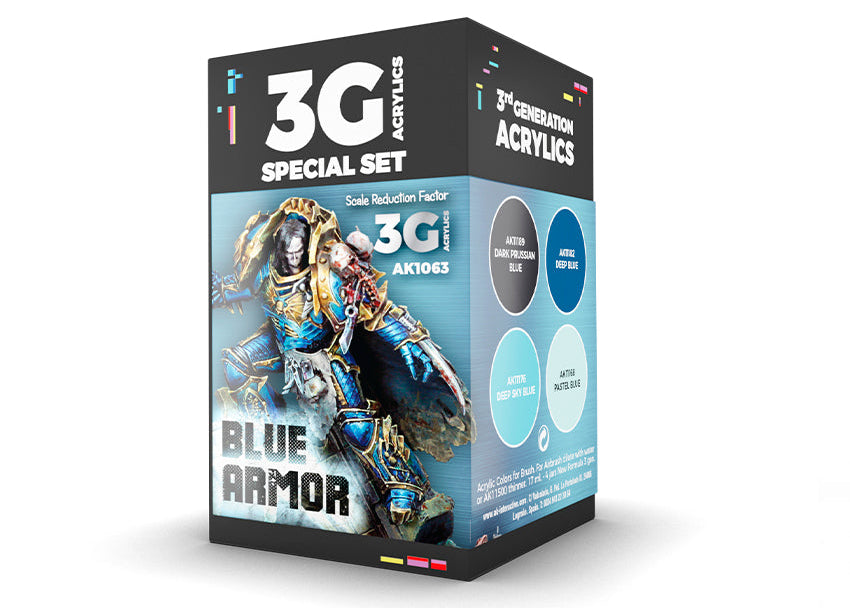 AK Interactive Wargame Set Blue Armor