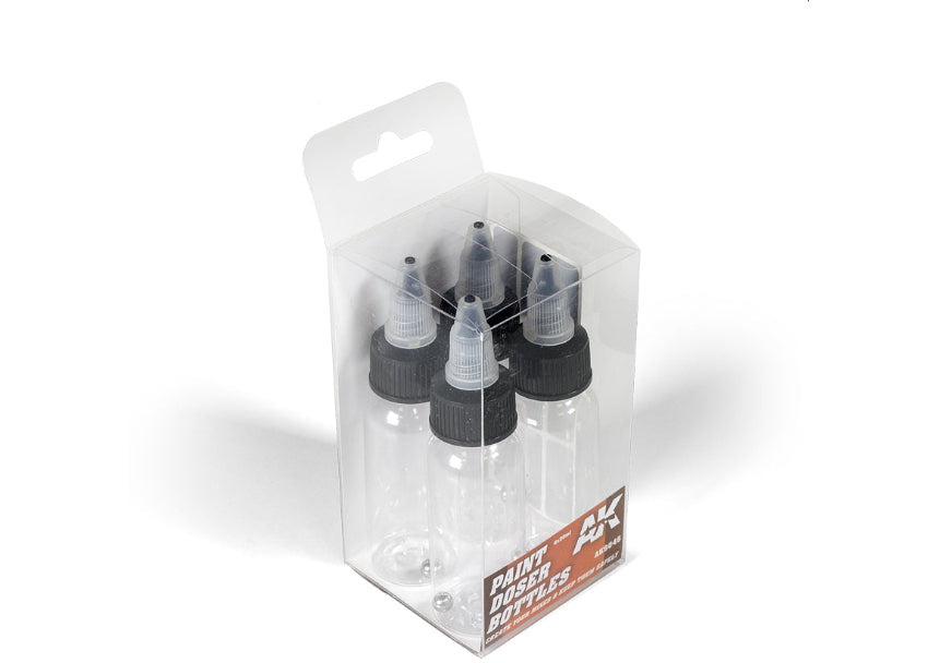 AK Interactive Paint Doser Bottles 4x30ml