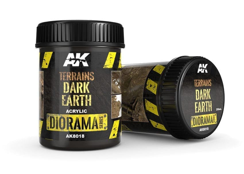AK Interactive Terrains Dark Earth - 250ml (Acrylic)