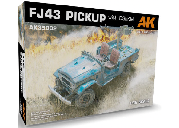 AK Interactive 1/35 FJ43 Pickup with DShKM Plastic Model Kit