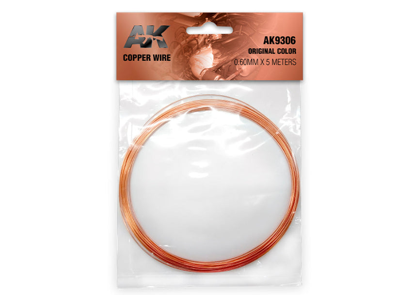 AK Interactive Copper Wire 0.60mm X 5 Meters Original Color