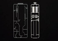 Fujimi 1/32 Highway Aesthetics Series No.8 (SP8) Set 4 Square Fuel Tank & Chimney Muffler Accessory Upgrade Parts
