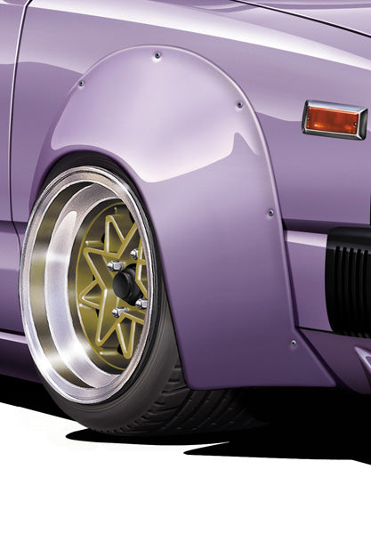 Aoshima 1/24 TUNED PARTS #53 Techno TRV 14-Inch