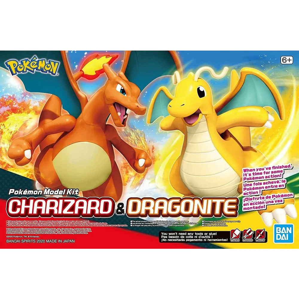 Pokemon Select Series 43 Charizard & Dragonite Model Kit Set