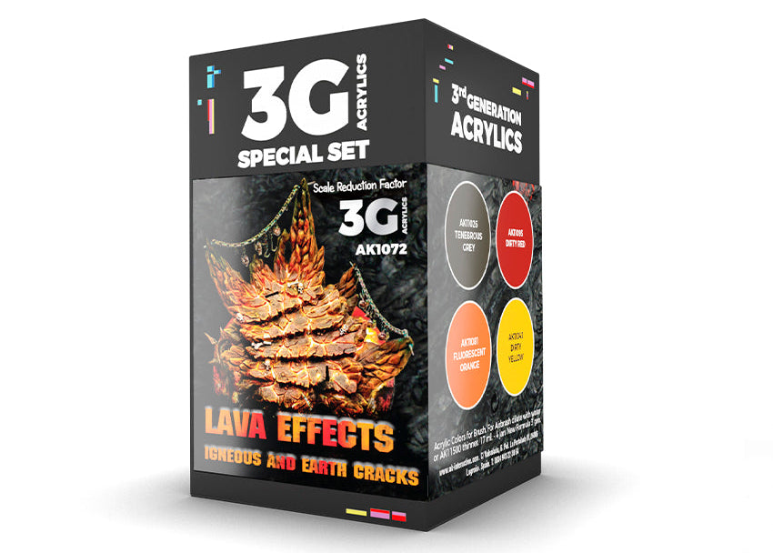 AK Interactive Wargame Color Set Lava Effects