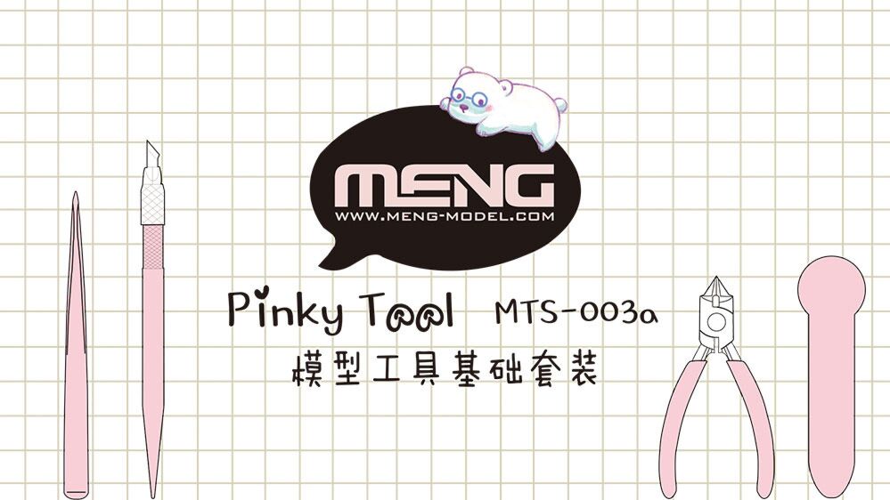 Meng Basic Hobby Tool Set, Pink