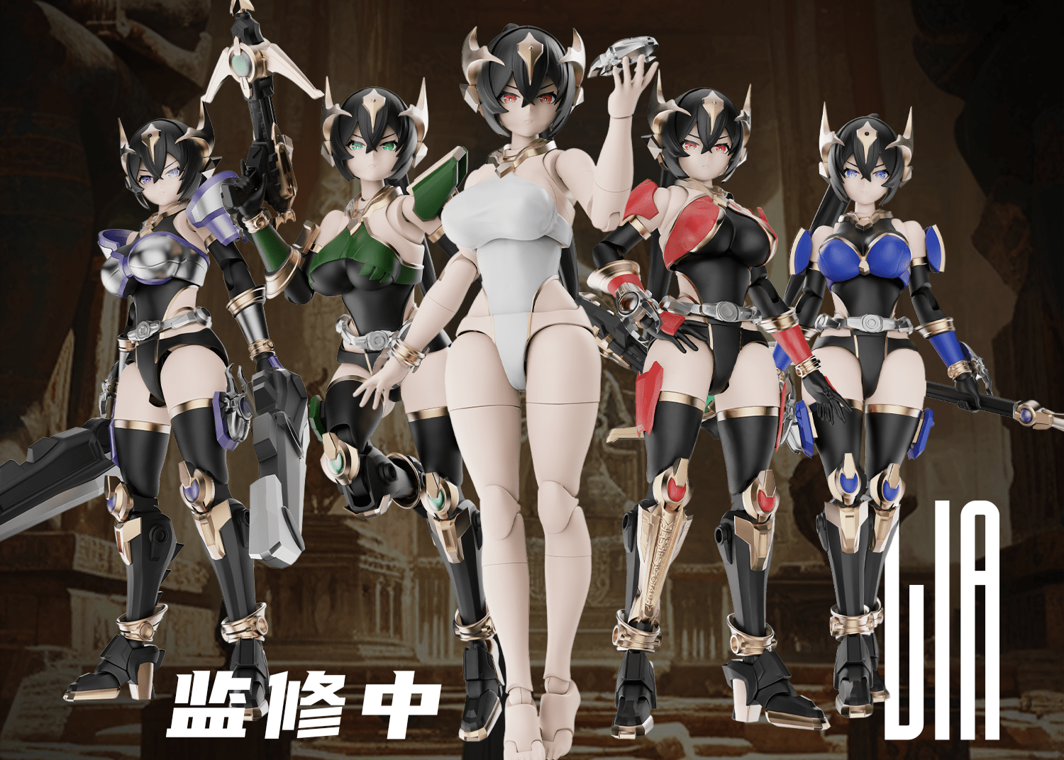 Knight Mecha Girl Series Warrior Goddess Lia 1/12 Scale Model Kit