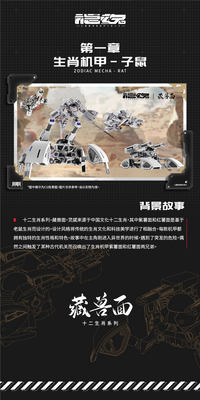 Chinese Zodiac Hidden Fighter in the Noodles Mecha Rat Model Kit