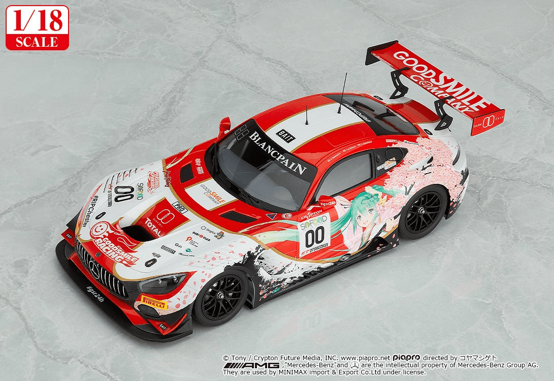 Hatsune Miku GT Project 1/18 Scale Good Smile Hatsune Miku AMG 2017 SPA24H ver.