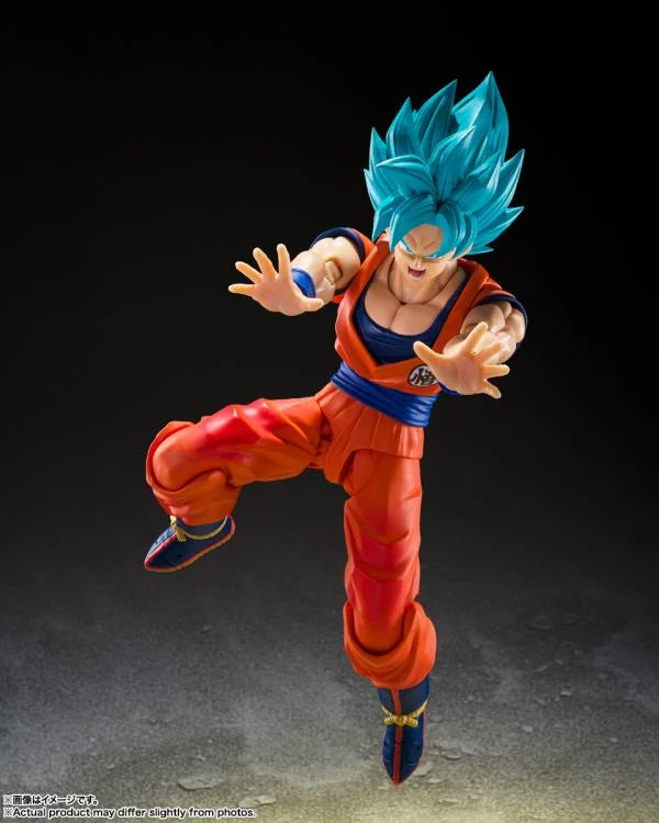 Dragon Ball Super S.H.Figuarts Super Saiyan God Super Saiyan Goku (Blue Power Transcending Limits) Action Figure