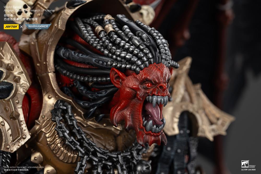 Warhammer 40K World Eaters Angron, Daemon Primarch of Khorne 1/18 Scale Action Figure