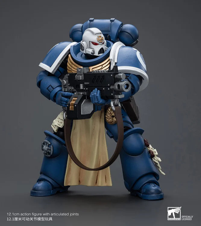 Warhammer 40K Ultramarines Sternguard Veteran with Auto Bolt Rifle 1/18 Scale Action Figure