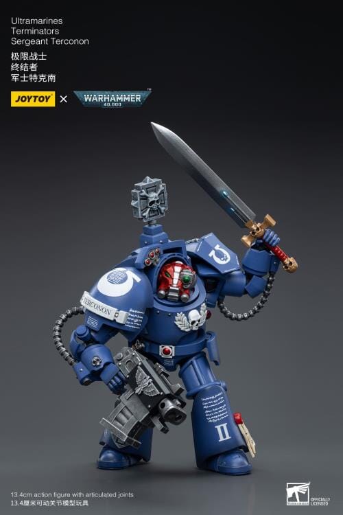 Warhammer 40K Ultramarines Terminators Sergeant Terconon 1/18 Scale Figure