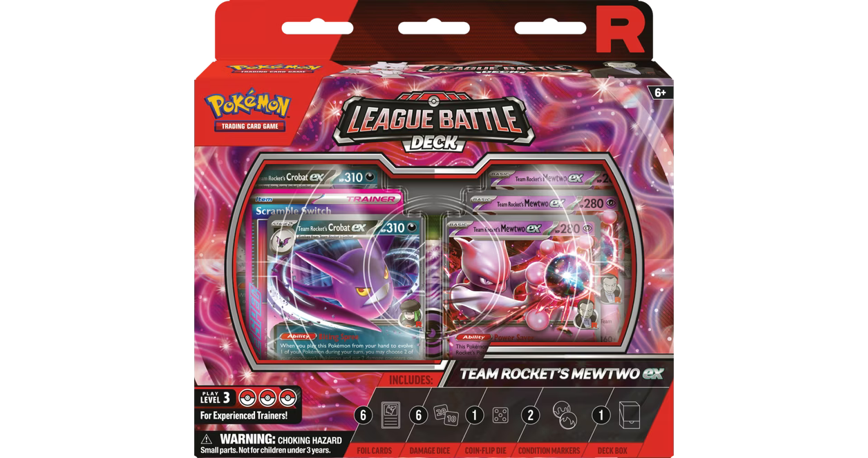 Pokemon TCG Team Rocket's Mewtwo ex League Battle Deck