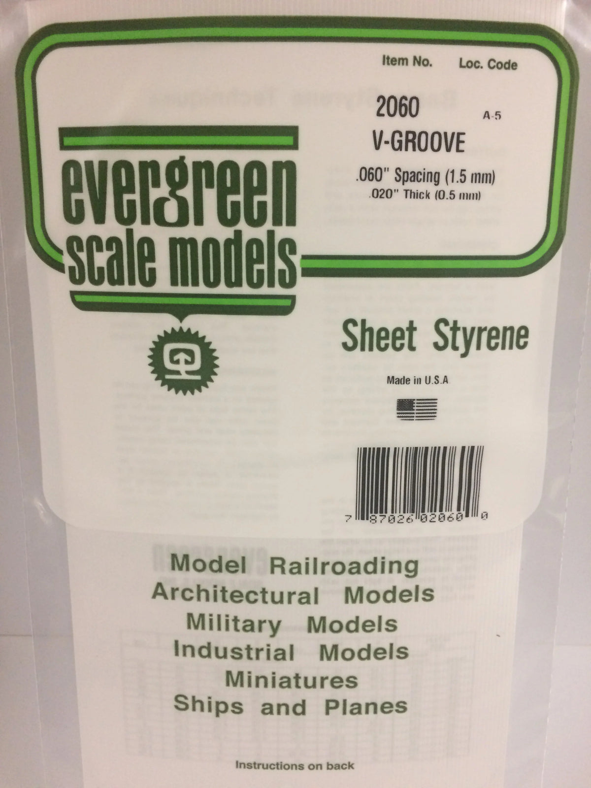 .020 x .060 V-Groove Siding