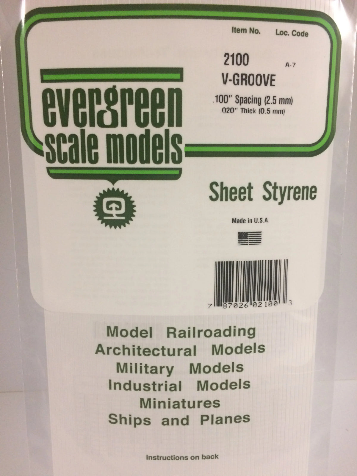 .020 x .100 V-Groove Siding