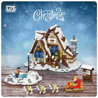 LOZ Winter Village 2196 Santa Claus Sled Shop