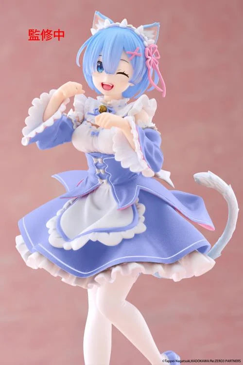 Re Zero Starting Life in Another World Rem (Cat Maid Ver.) Coreful Figure (Renewal Edition)