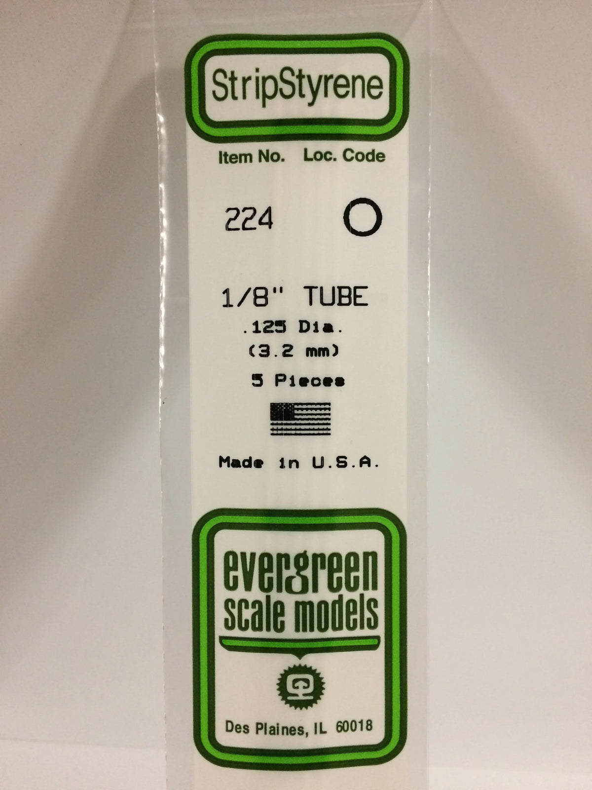1/8"=.125 Tubes
