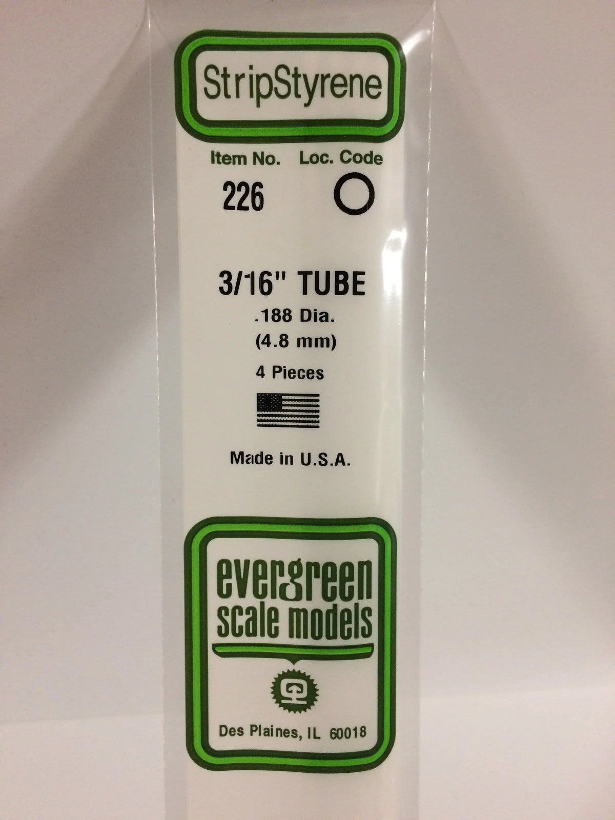 3/16"=.187 Tubes