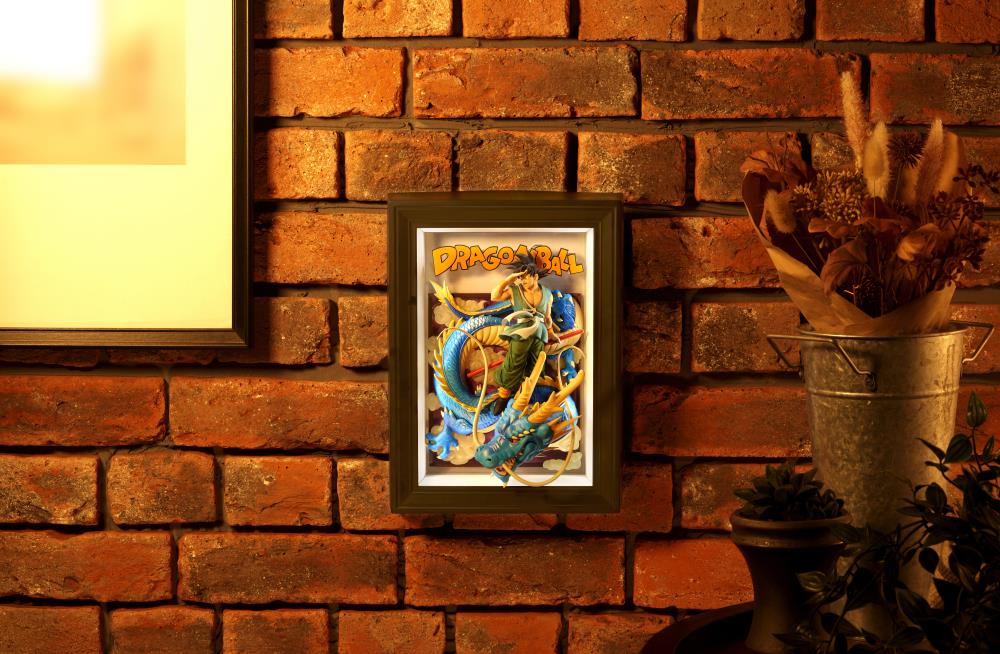Dragon Ball Tamashii Art Goku and Dragon 3D Wall Art