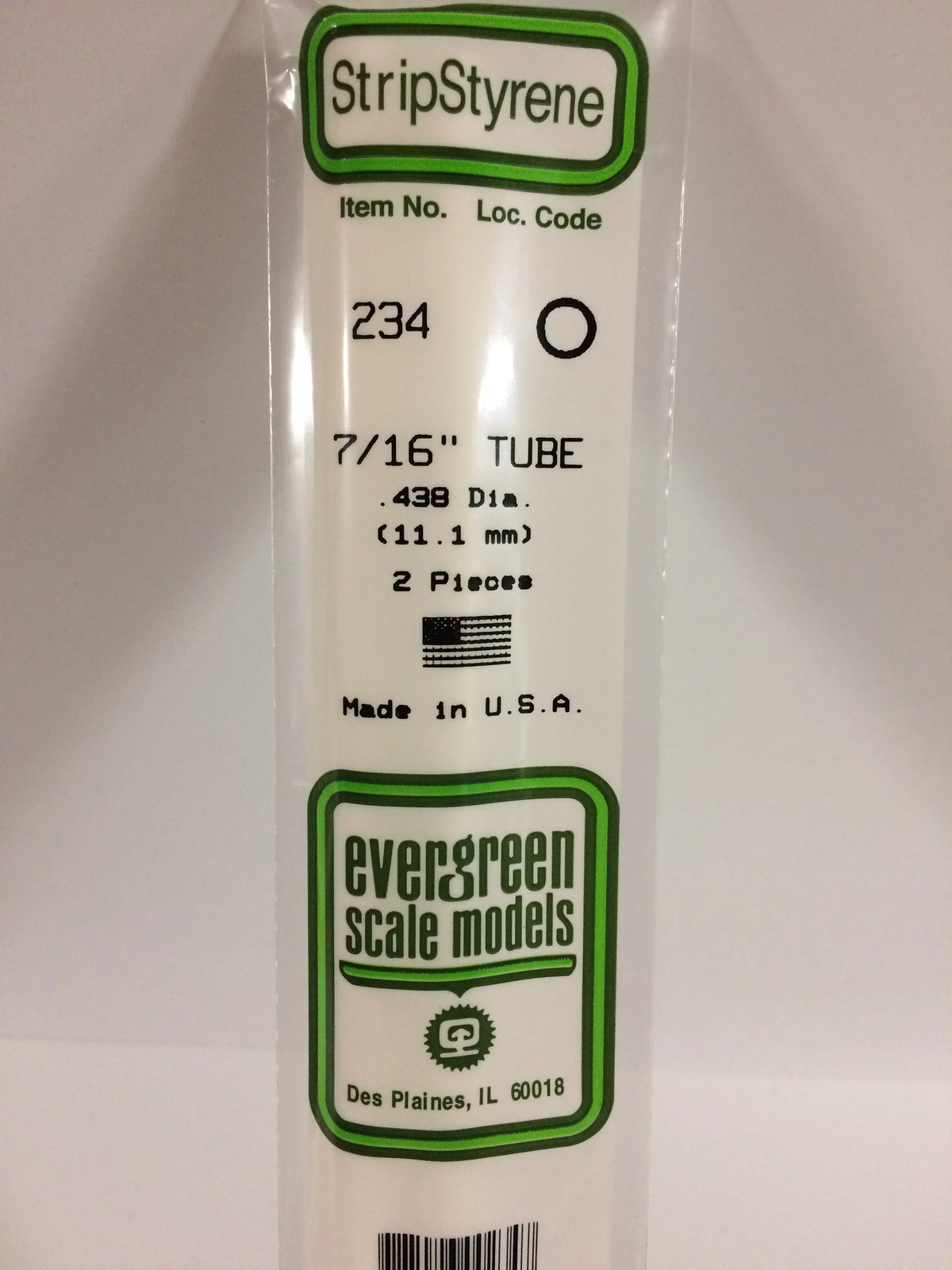 7/16"=.438 Tubes