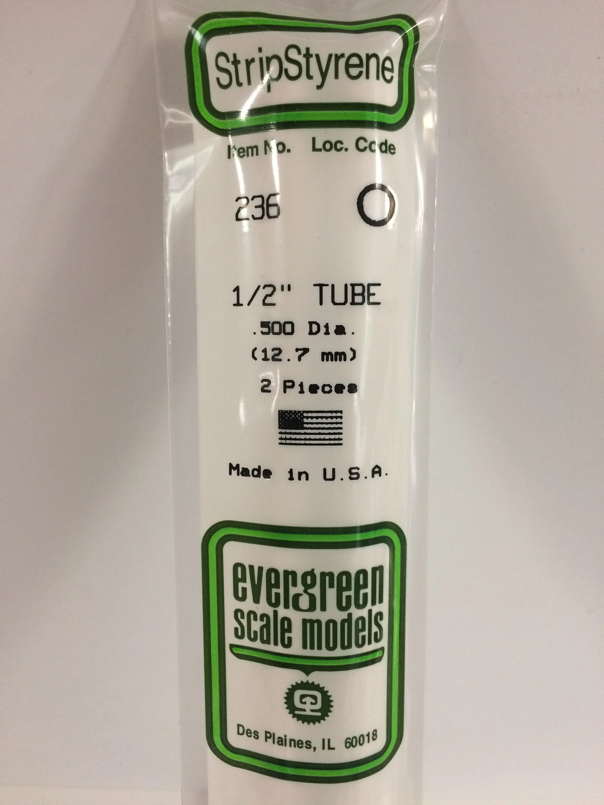 1/2"=.500 Tubes
