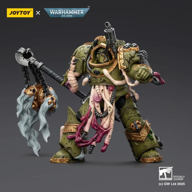 Warhammer 40,000 Death Guard Blightlord Terminator (Ver. 2) with Flail of Corruption 1/18 Scale Action Figure