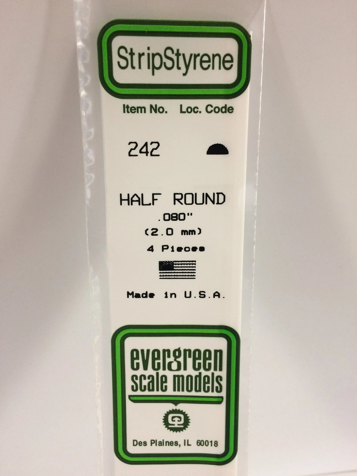 .080" Half Round