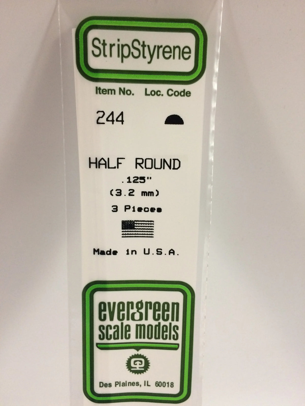 .125" Half Round