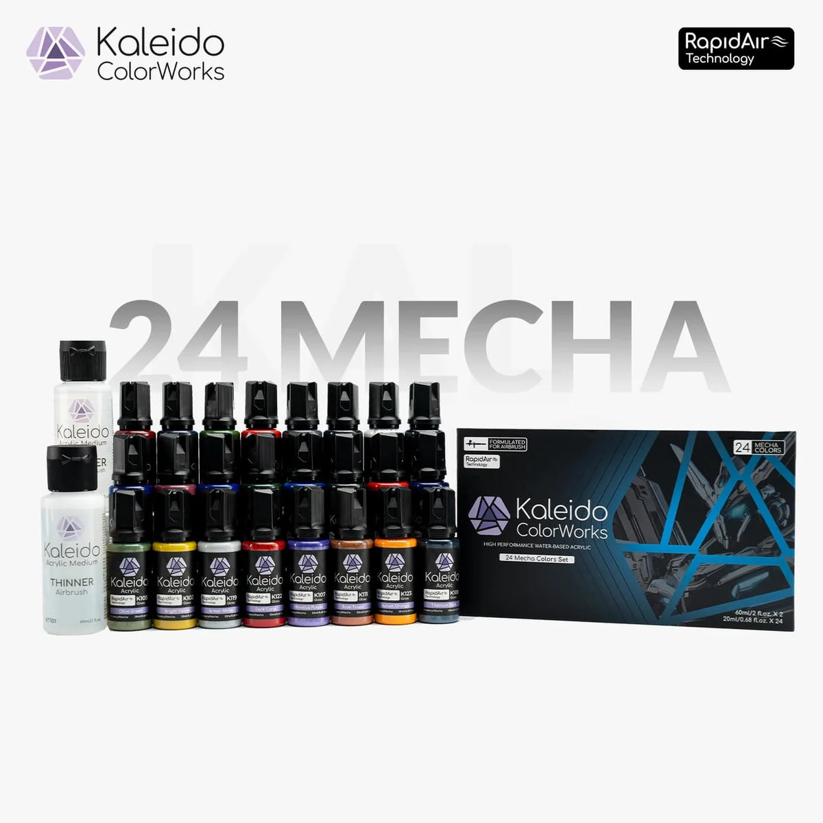 24 Color Mecha Set