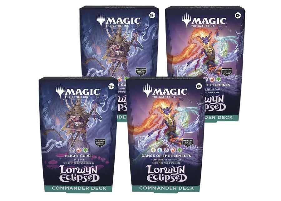 Magic the Gathering Lorwyn Eclipsed Commander Deck (Box of 4)