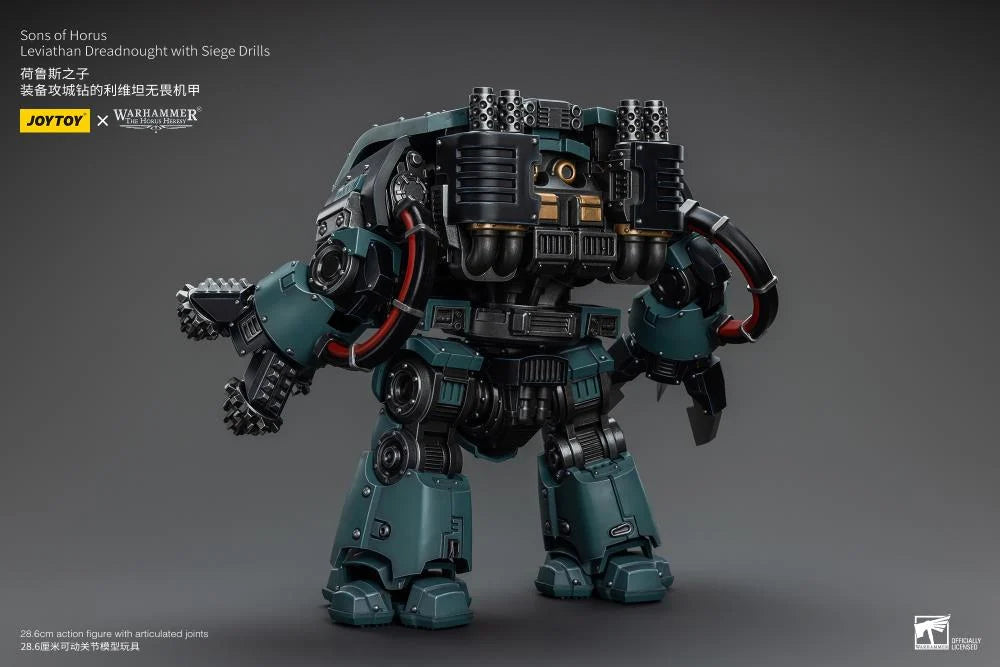 Warhammer 40K Sons of Horus Leviathan Dreadnought with Siege Drills 1/18 Scale Action Figure