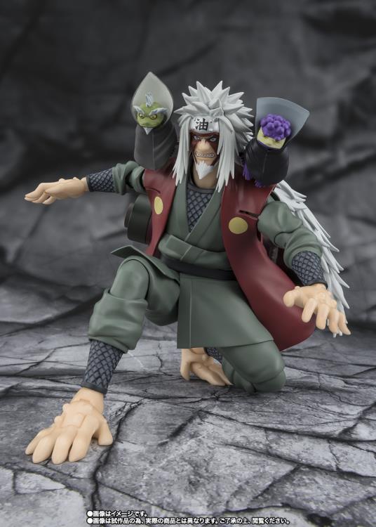 Naruto Shippuden S.H.Figuarts Jiraiya -Hidden Leaf Heroic Master Sage- (Sage Mode Set) Action Figure