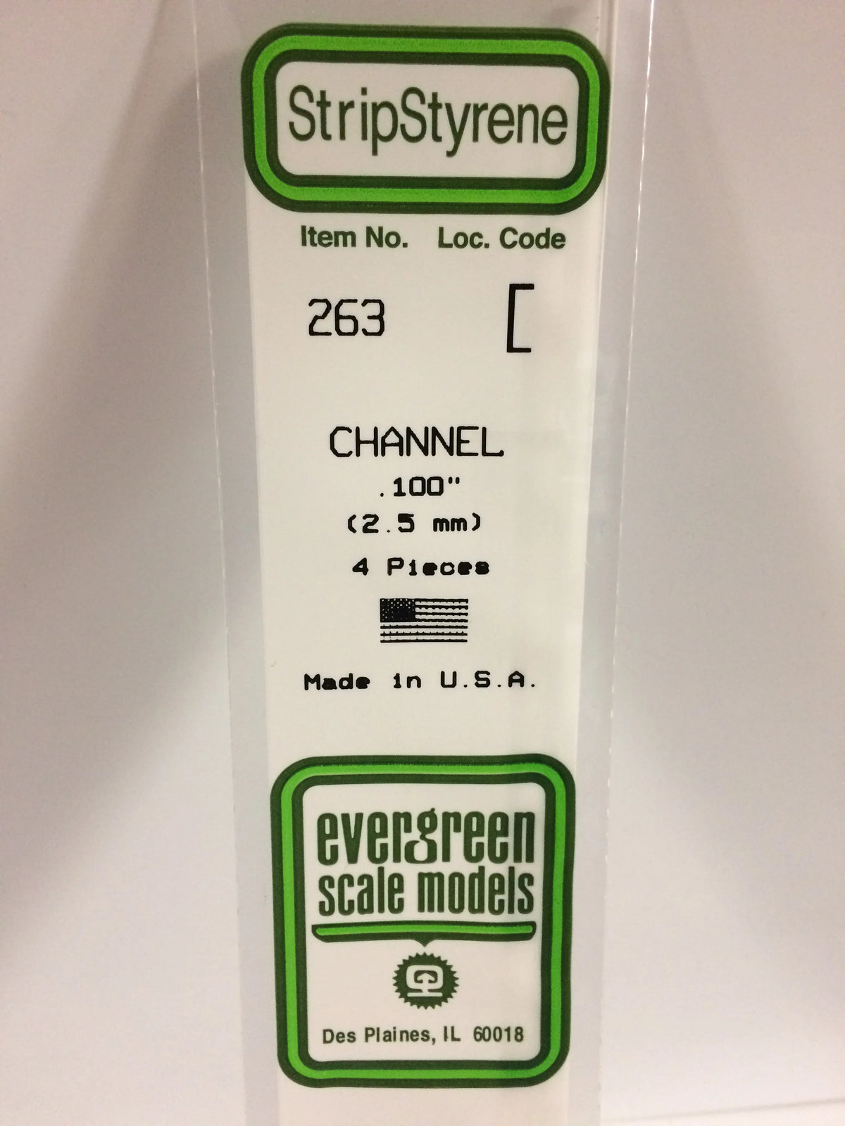 .100 X 2.5mm Channel