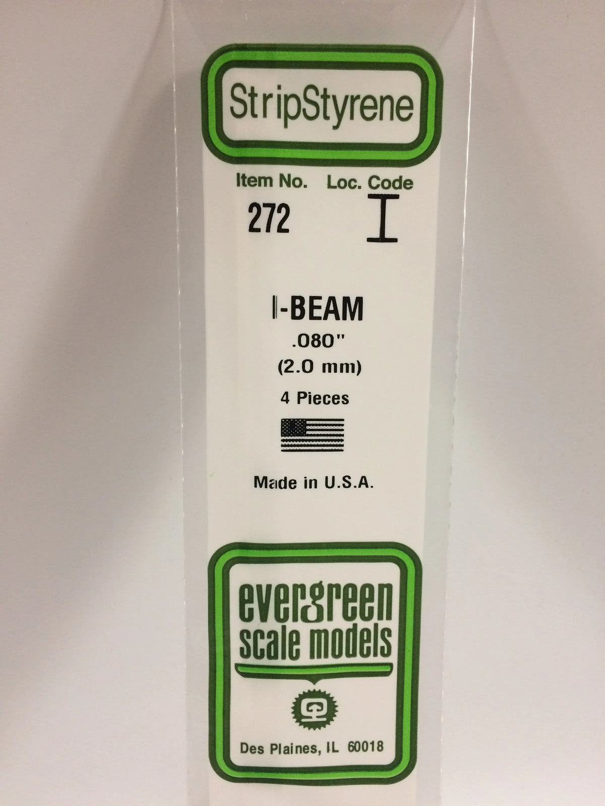 .080 X 2.0mm I Beam