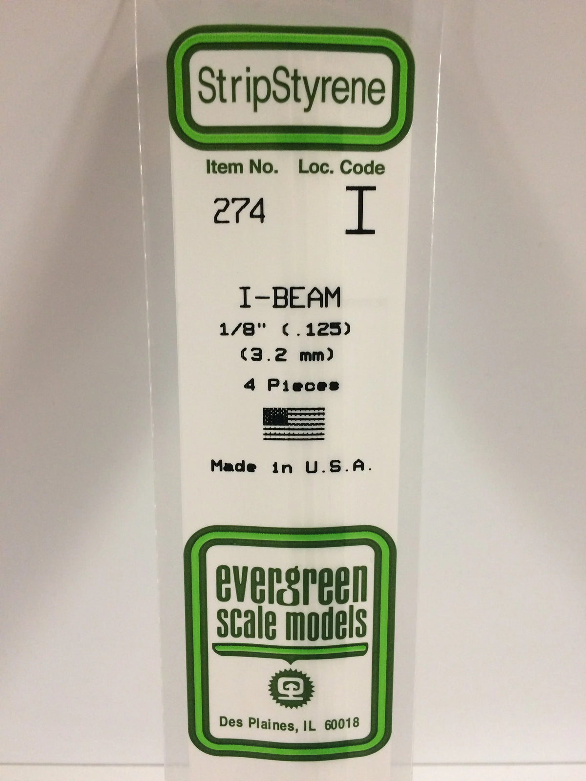 .125 X 3.2mm I Beam