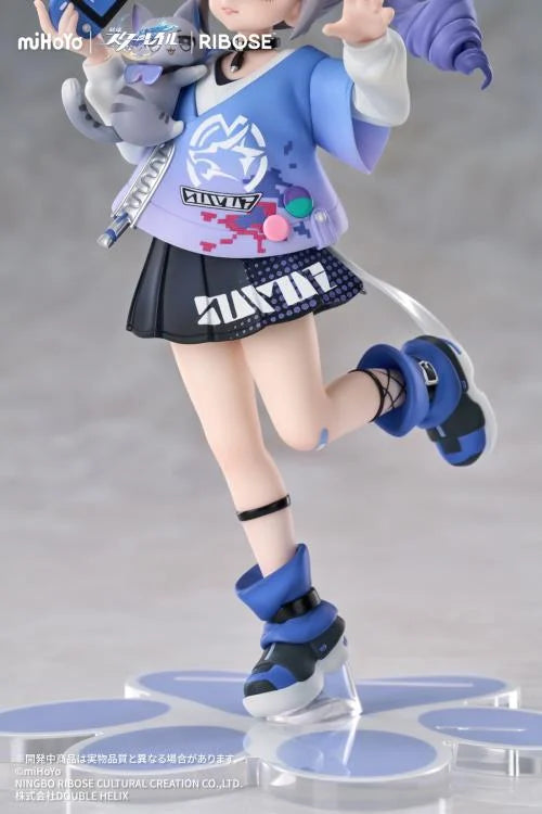 Honkai Star Rail Rise Up+ Chibi Cat Series Silver Wolf Figure