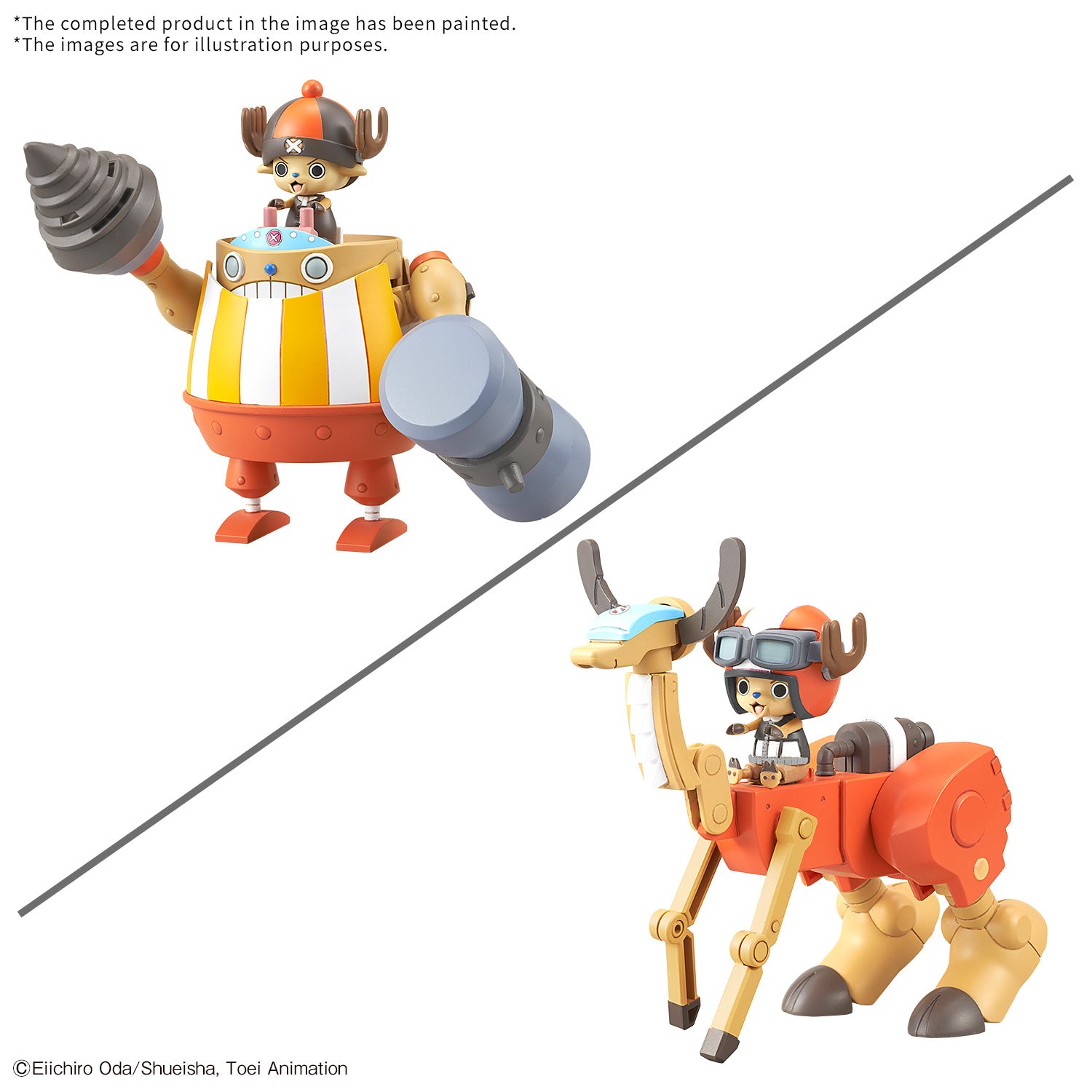 One Piece Chopper Robo 04 Kung Fu Tracer & 05 Walk Hopper Model Kit Set